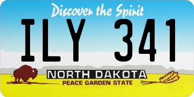 ND license plate ILY341