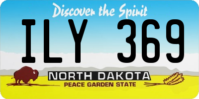 ND license plate ILY369
