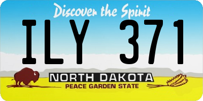 ND license plate ILY371