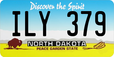 ND license plate ILY379