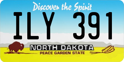 ND license plate ILY391