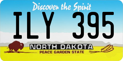 ND license plate ILY395