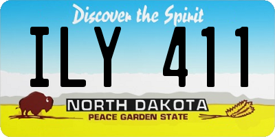 ND license plate ILY411