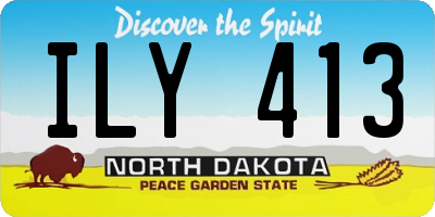 ND license plate ILY413
