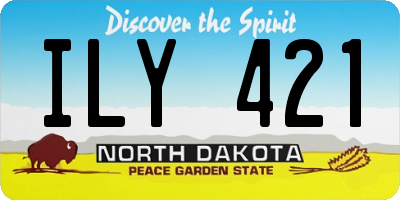 ND license plate ILY421