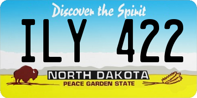ND license plate ILY422