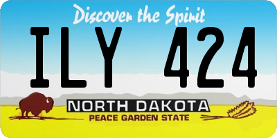 ND license plate ILY424