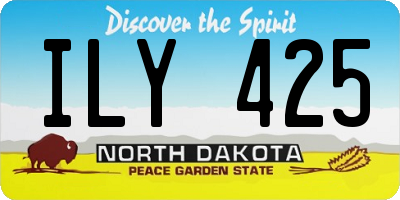 ND license plate ILY425