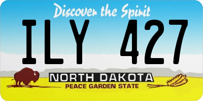 ND license plate ILY427