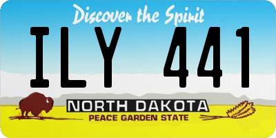 ND license plate ILY441