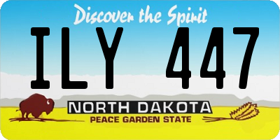ND license plate ILY447