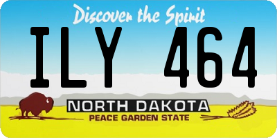 ND license plate ILY464