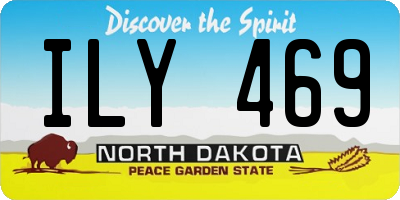 ND license plate ILY469