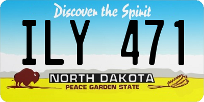 ND license plate ILY471