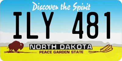 ND license plate ILY481