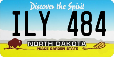 ND license plate ILY484