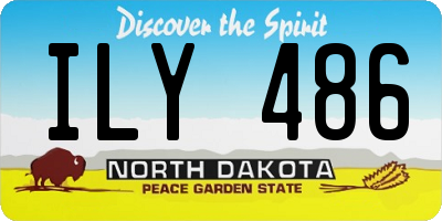 ND license plate ILY486