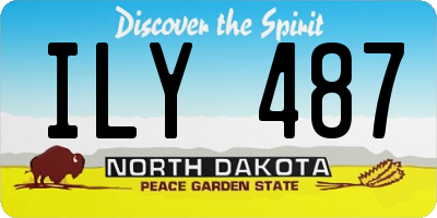 ND license plate ILY487