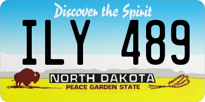 ND license plate ILY489