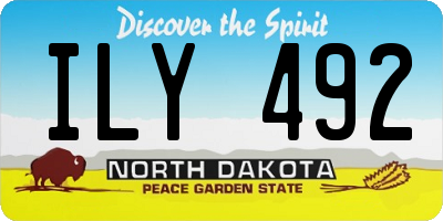 ND license plate ILY492