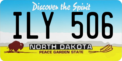 ND license plate ILY506