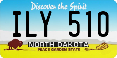 ND license plate ILY510