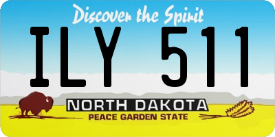 ND license plate ILY511