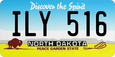 ND license plate ILY516