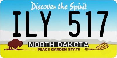 ND license plate ILY517