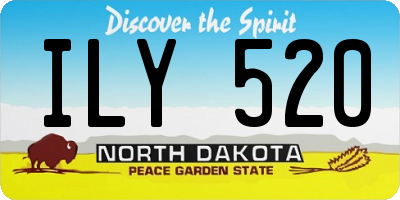 ND license plate ILY520