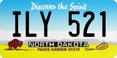 ND license plate ILY521