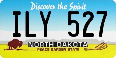 ND license plate ILY527