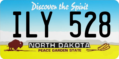 ND license plate ILY528