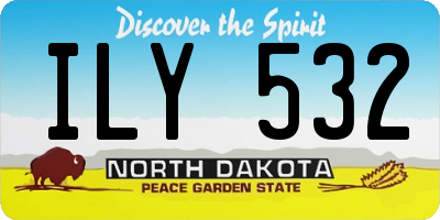 ND license plate ILY532