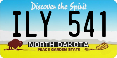 ND license plate ILY541