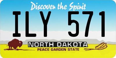 ND license plate ILY571