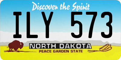 ND license plate ILY573