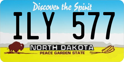 ND license plate ILY577