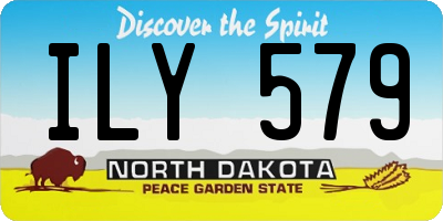ND license plate ILY579