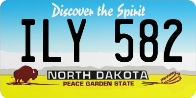 ND license plate ILY582