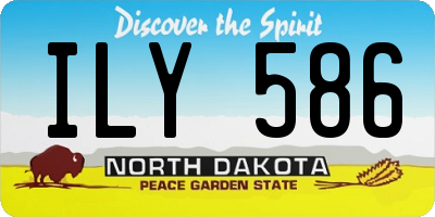 ND license plate ILY586