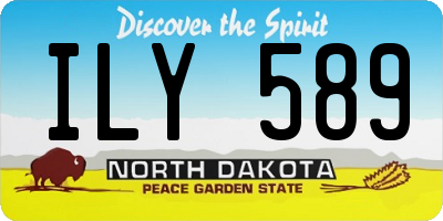 ND license plate ILY589