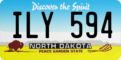 ND license plate ILY594