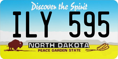 ND license plate ILY595