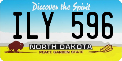 ND license plate ILY596