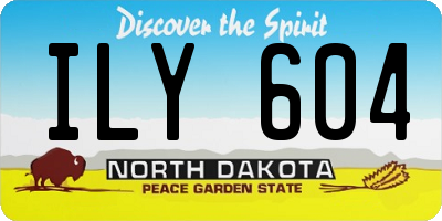 ND license plate ILY604