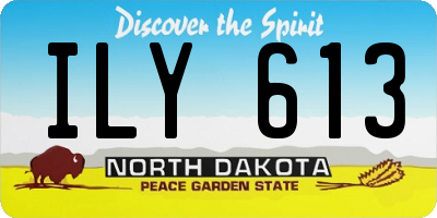 ND license plate ILY613