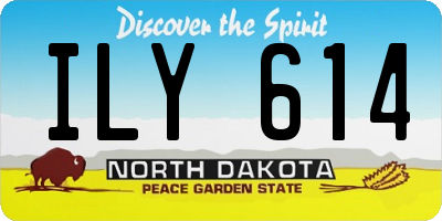 ND license plate ILY614