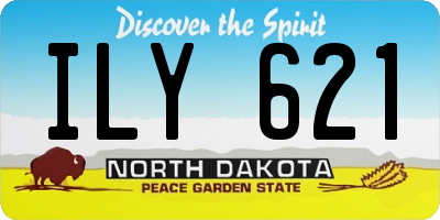 ND license plate ILY621