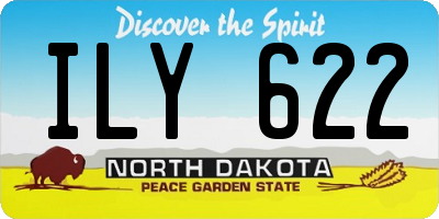 ND license plate ILY622